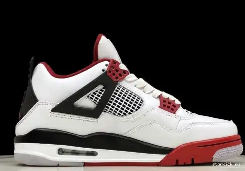 Red Fire 308497-160 4 308497-160 White Black Men Air Jordan 0517
